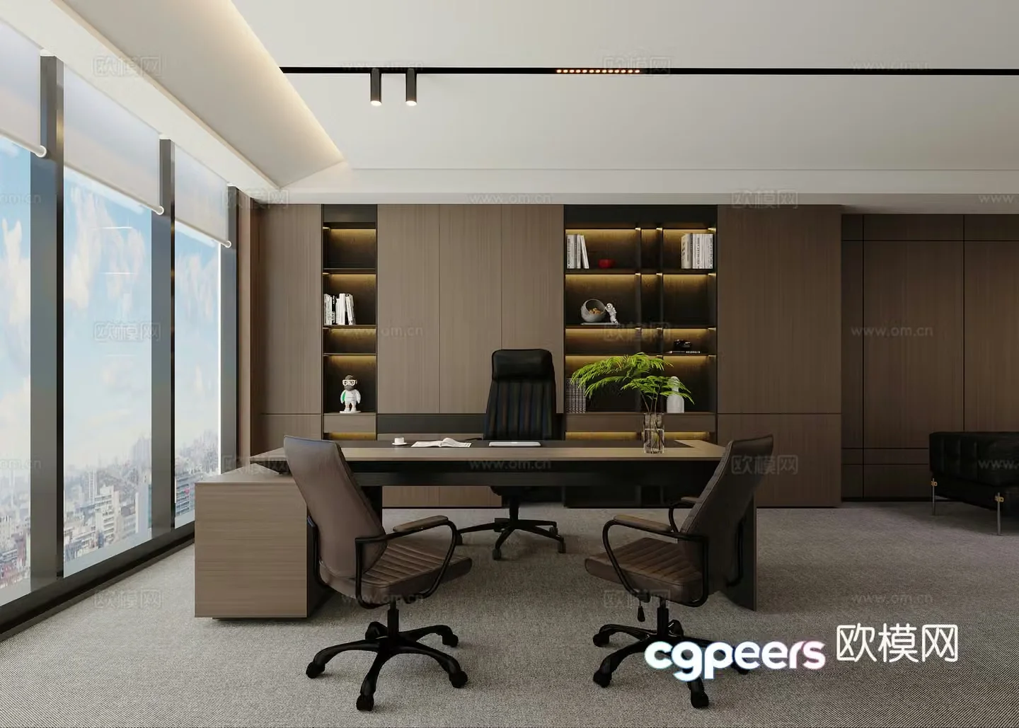 Italian manager office 3d model