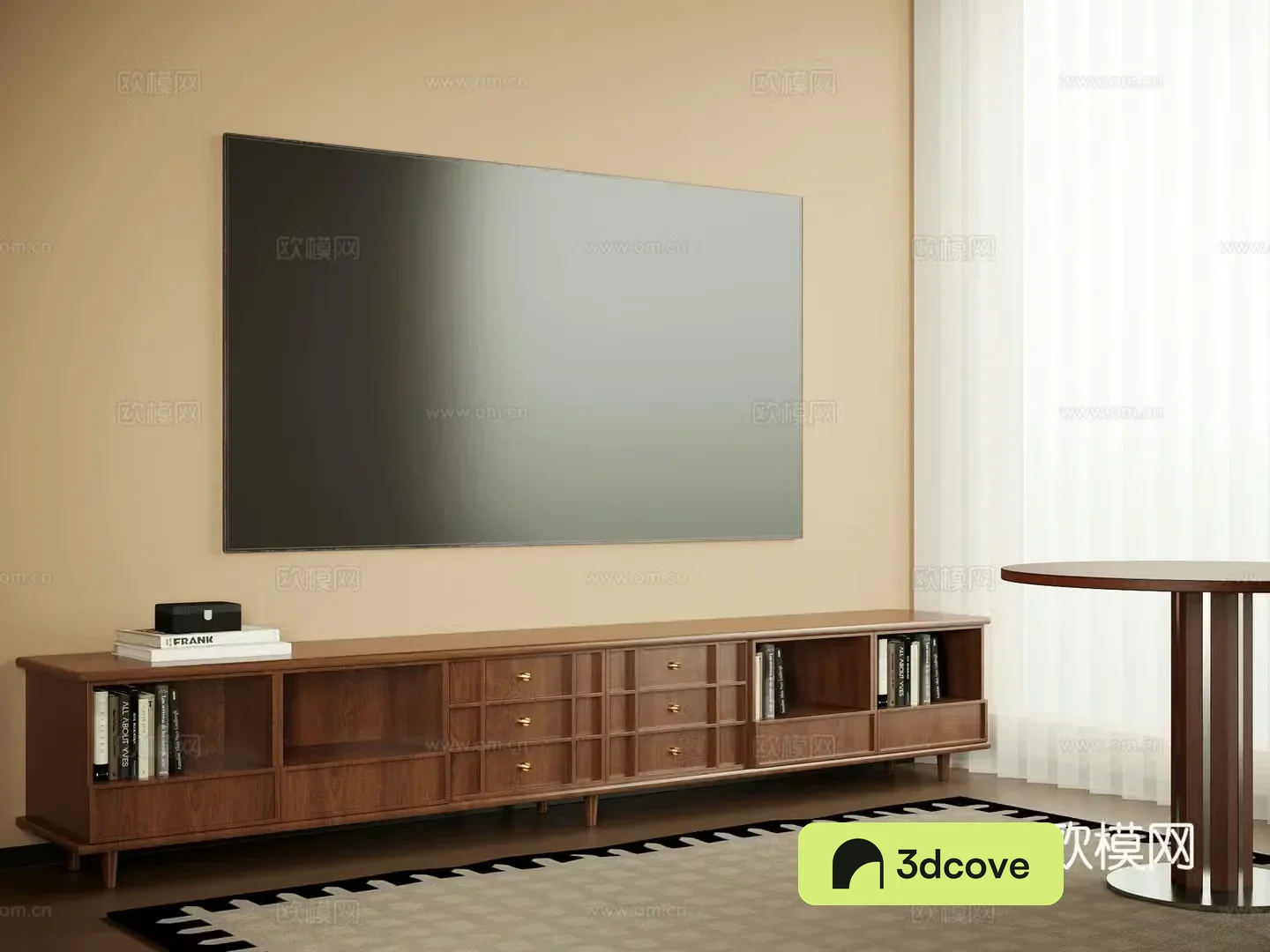 Middle-aged TV Cabinet TV 3D Model
