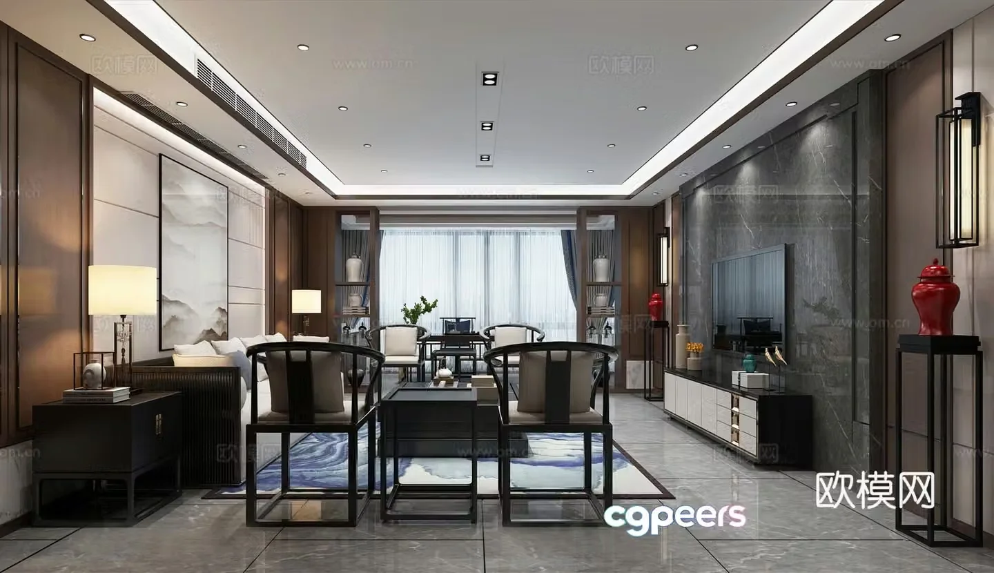 New Chinese restaurant 3D model