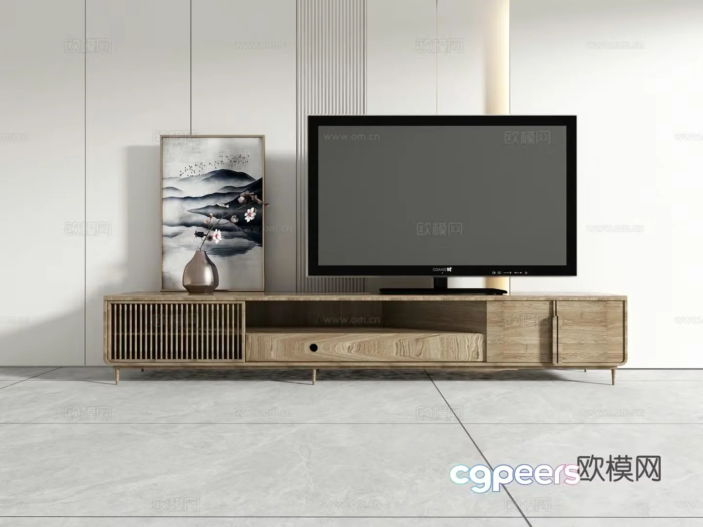 Chinese TV cabinet 3D model