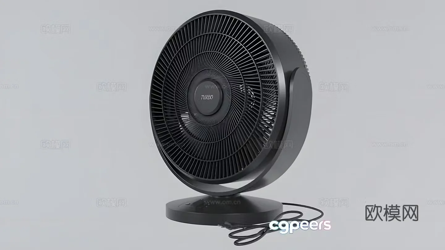 Desk fan 3d model