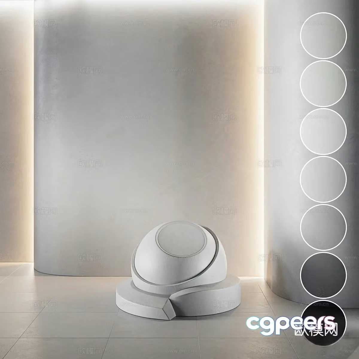 3d model of floor tiles