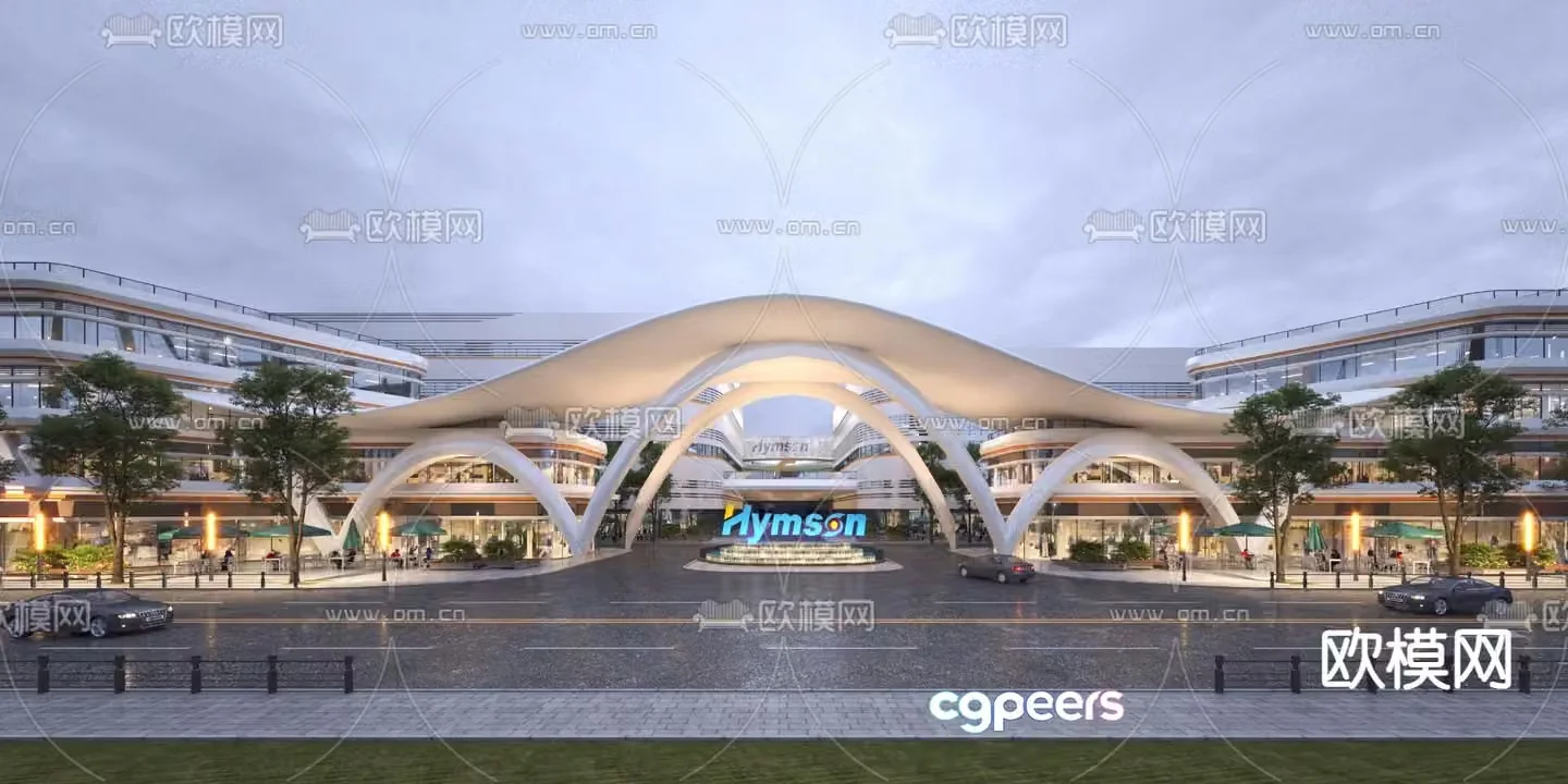 Commercial Street Commercial Complex 3D Model