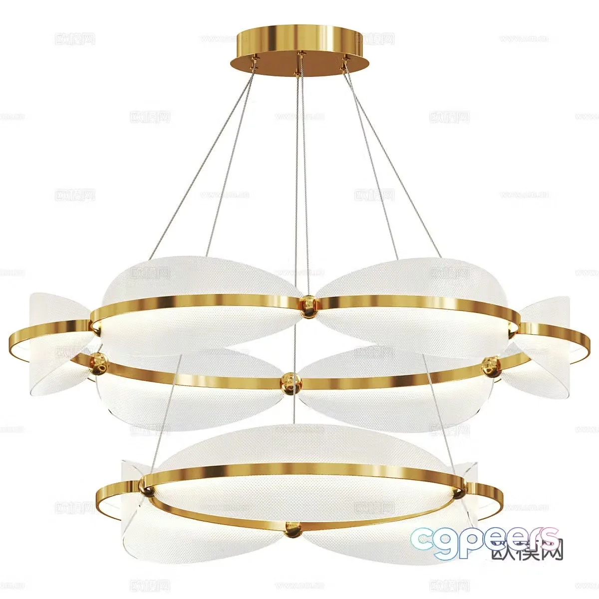 Modern light luxury Maytoni – Breeze 80W chandelier 3d model