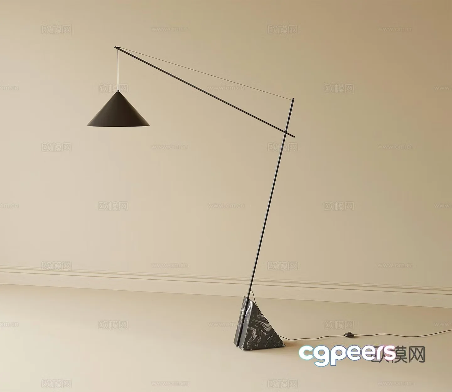 Modern floor lamp 3d model