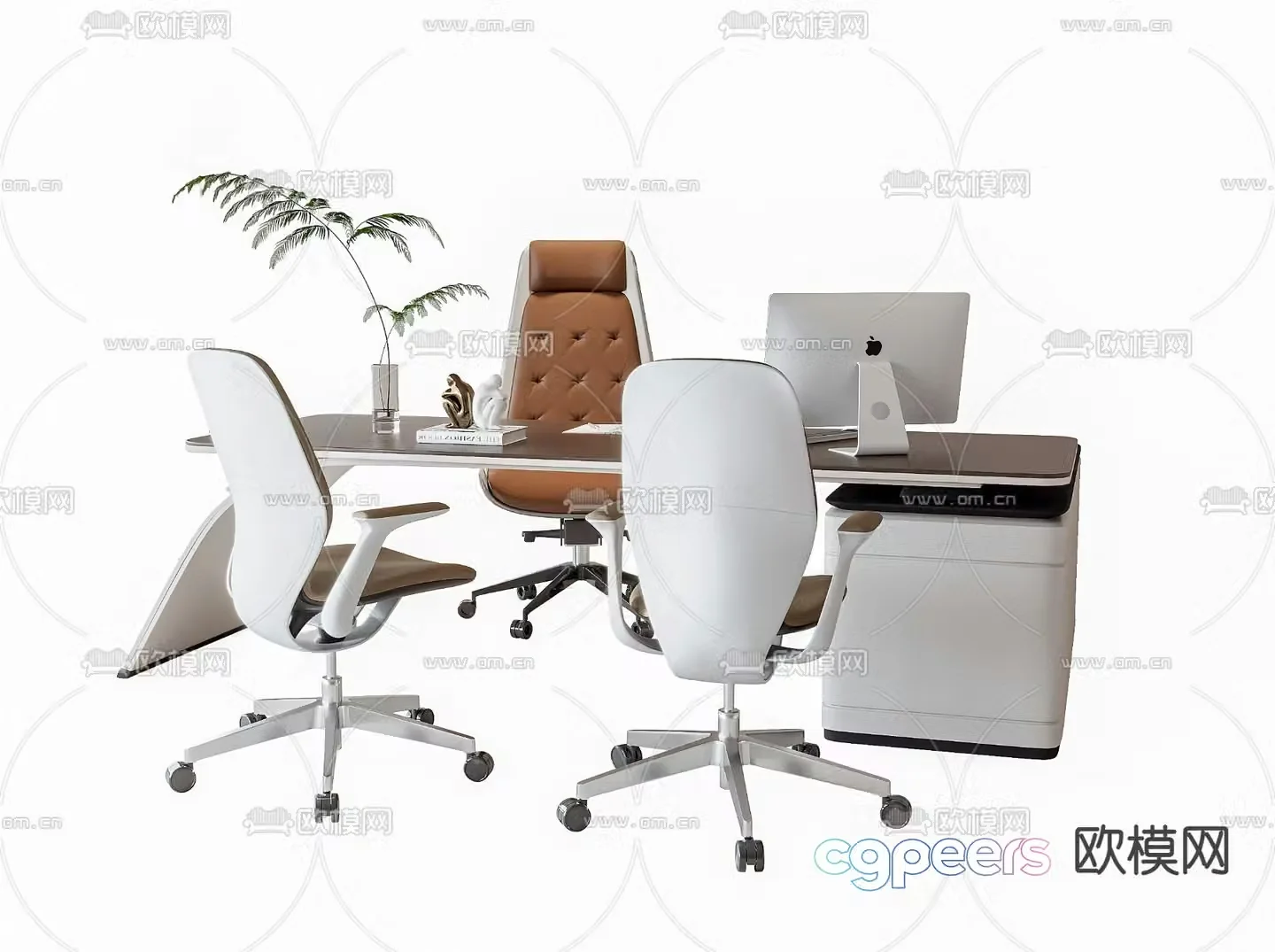 Executive desk executive desk boss desk 3D model