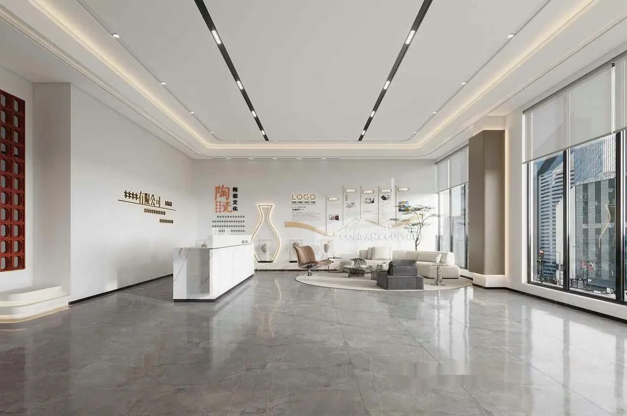 Modern Office Lobby 3D Model – 3245 – VRAY Render