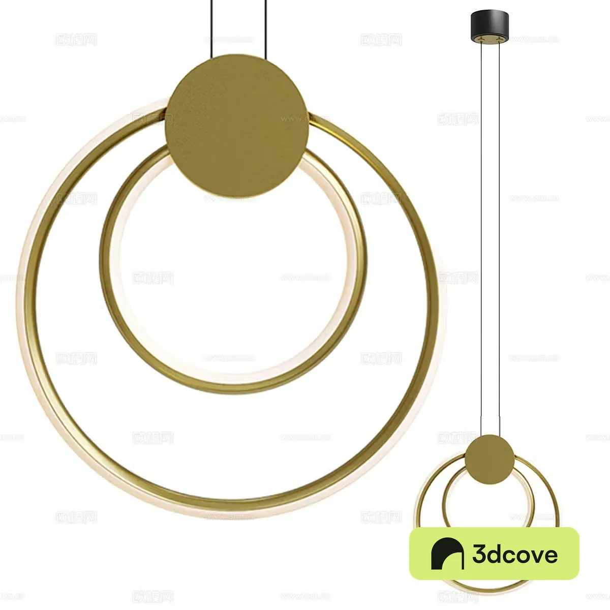 Light luxury chandelier ring chandelier