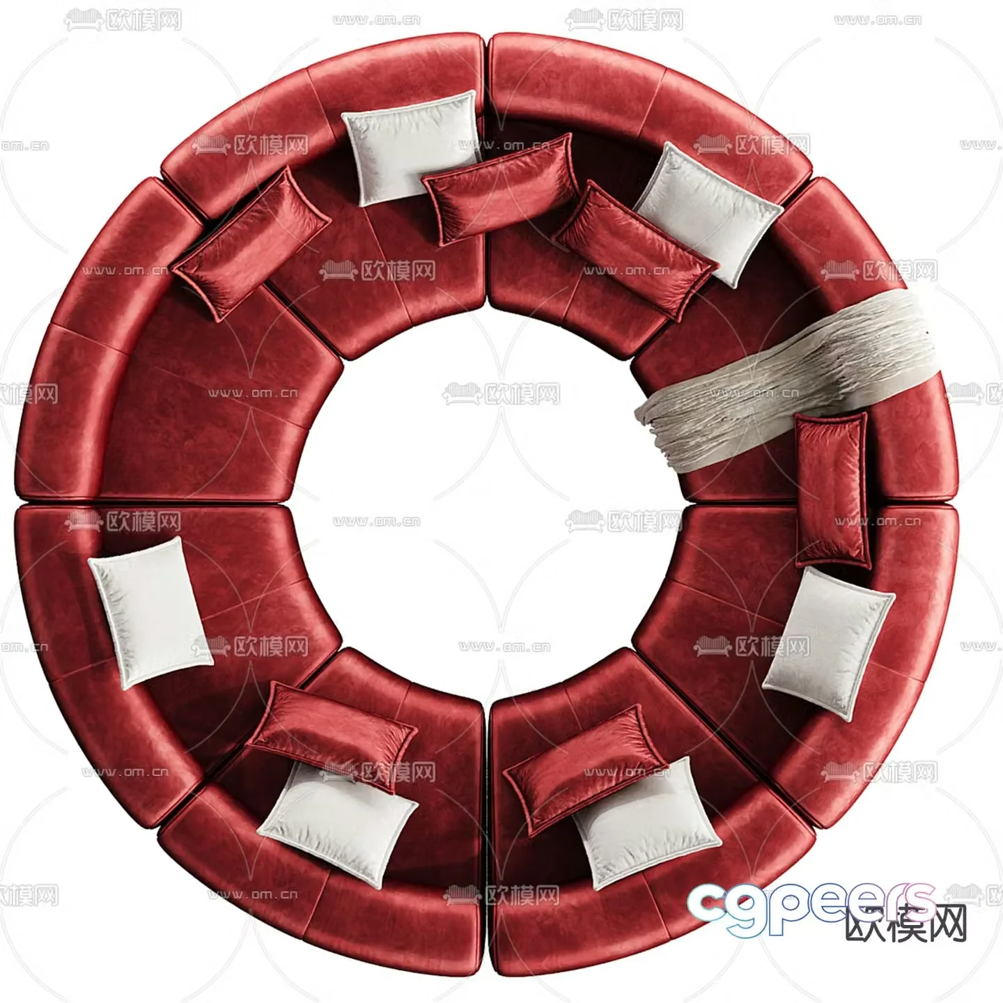 modular office sofa lobby sofa public sofa arc sofa 3d model