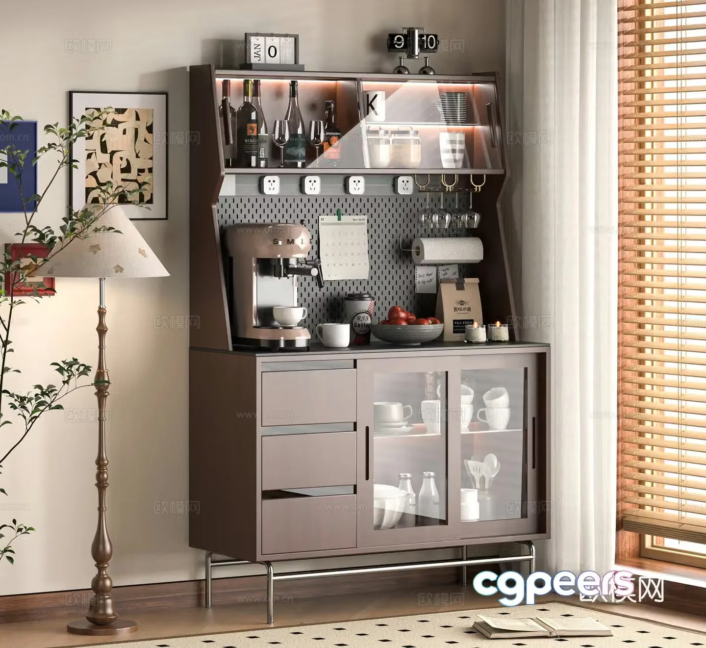 Modern sideboard 3D model
