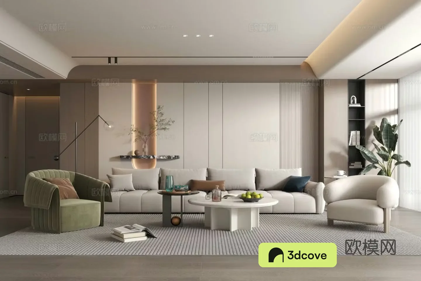 Modern living room sofa and coffee table combination simple living room modern simple living room