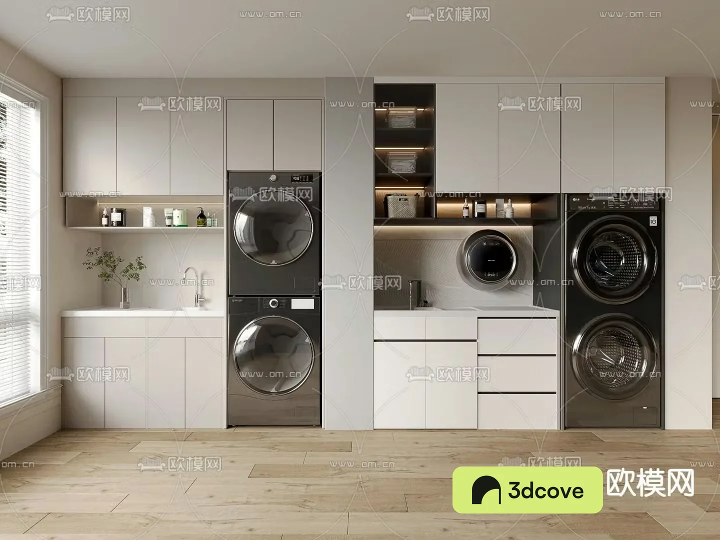 Balcony cabinet washing machine cabinet