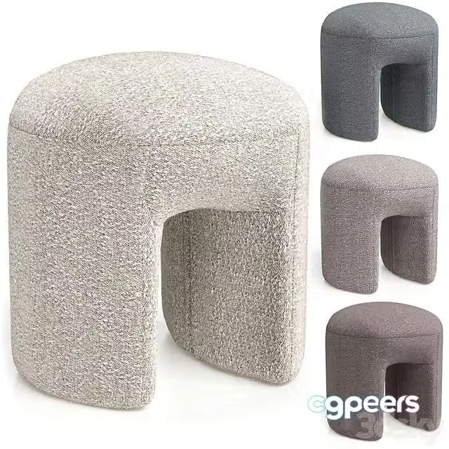 3ds Max Free – Shaggy pouf from Ogogo