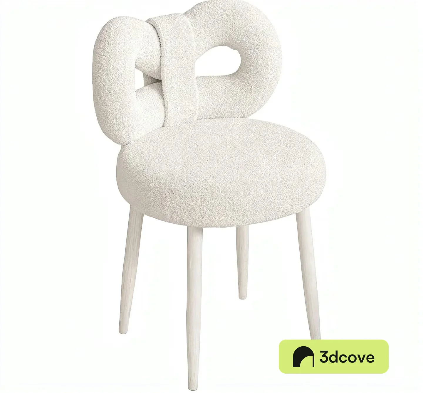 White Plush Chair
