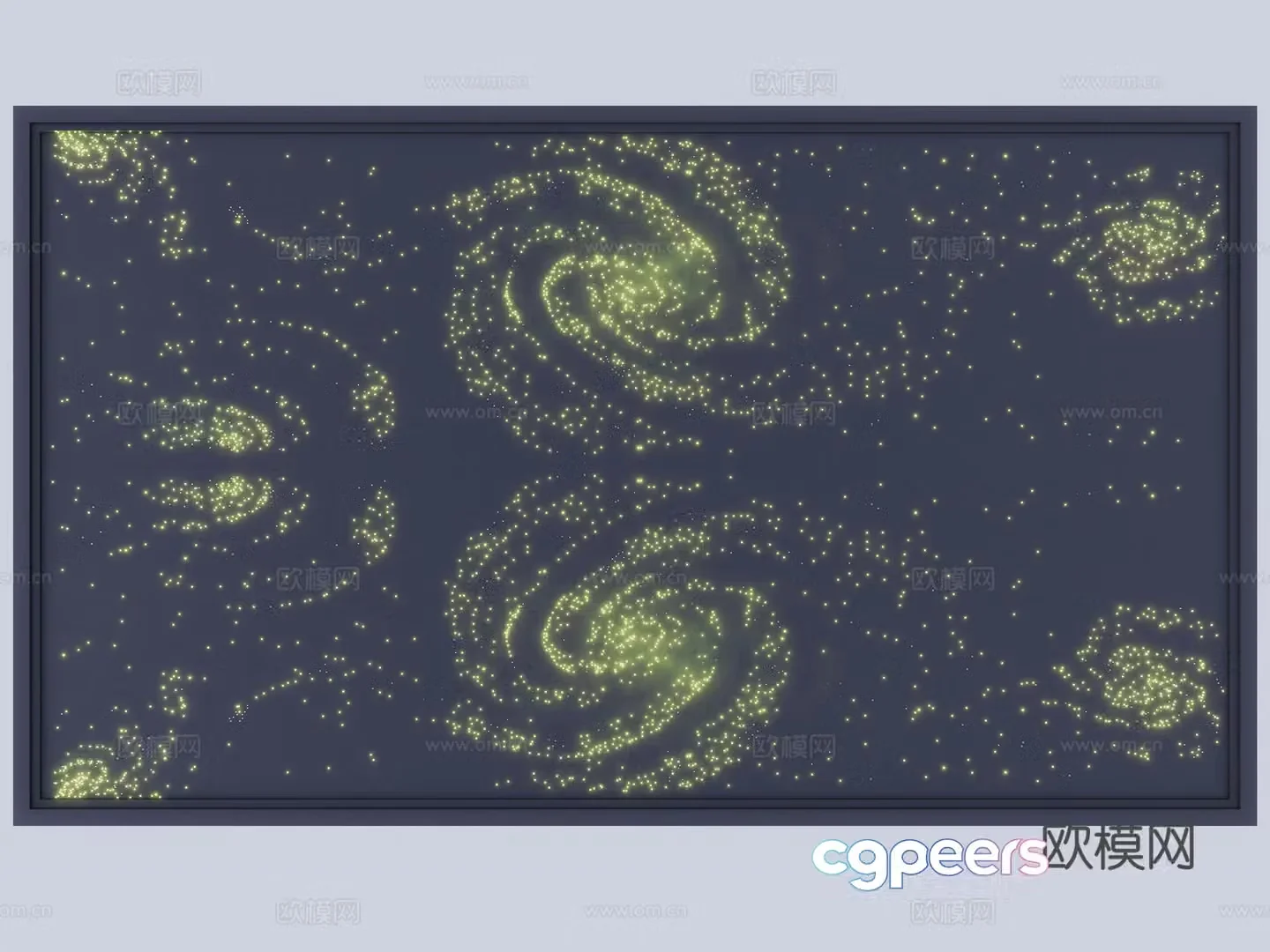Modern starry sky top starry sky dot starry sky 3d model