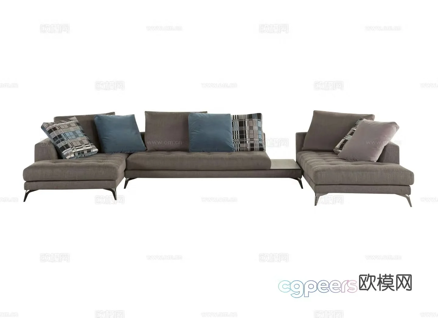 roche bobois corner sofa 3d model