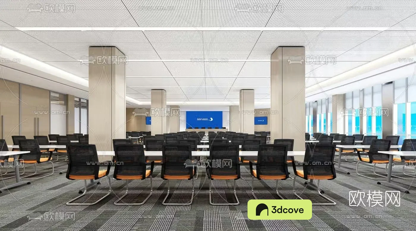 Modern minimalist hotel lecture hall