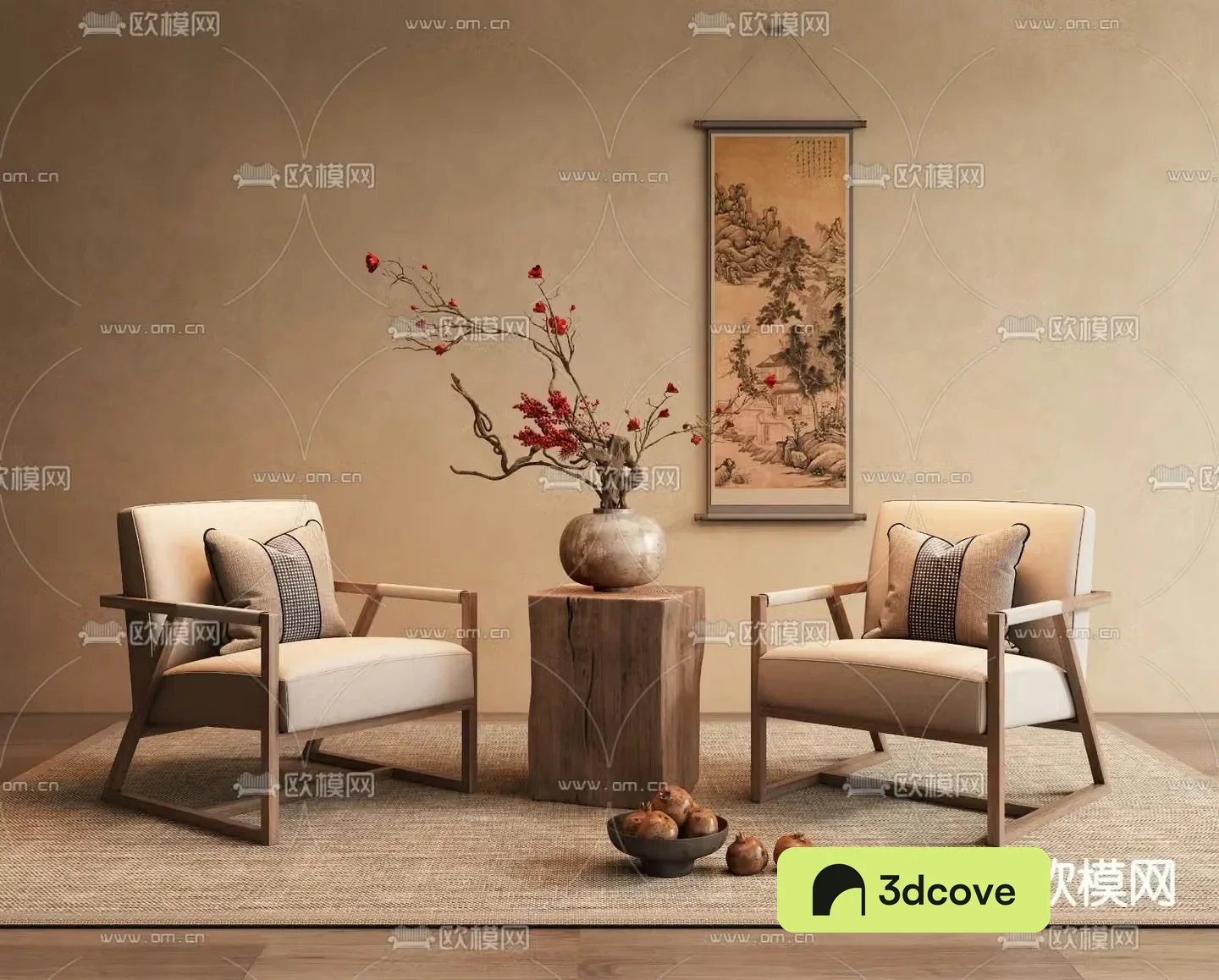 New Chinese style leisure chair