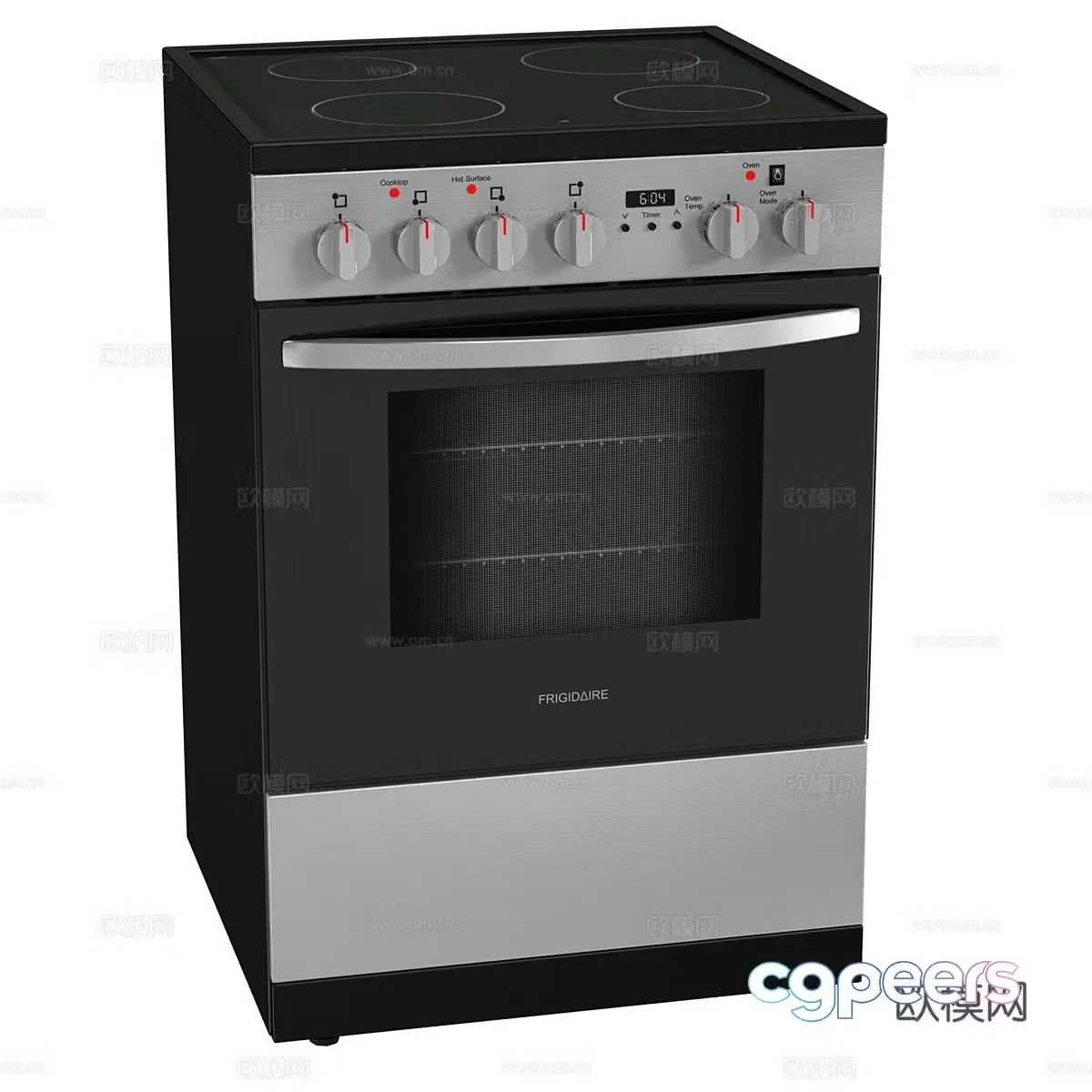 Kitchen stove 3d model