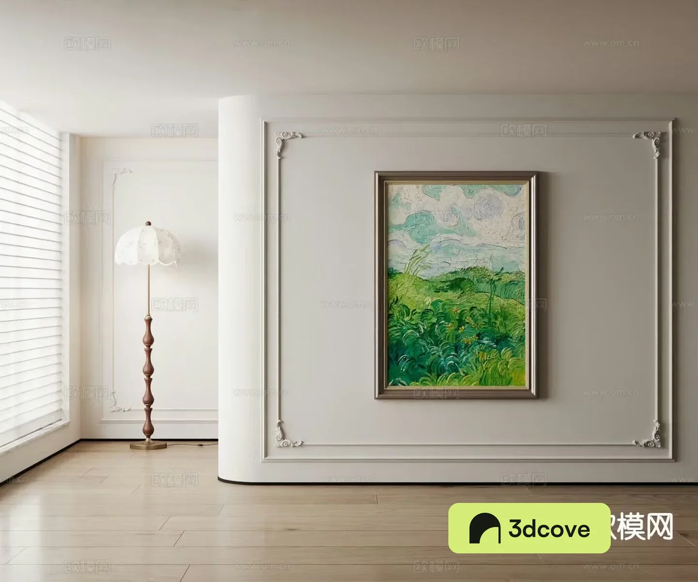 American decorative painting oil painting landscape hanging painting