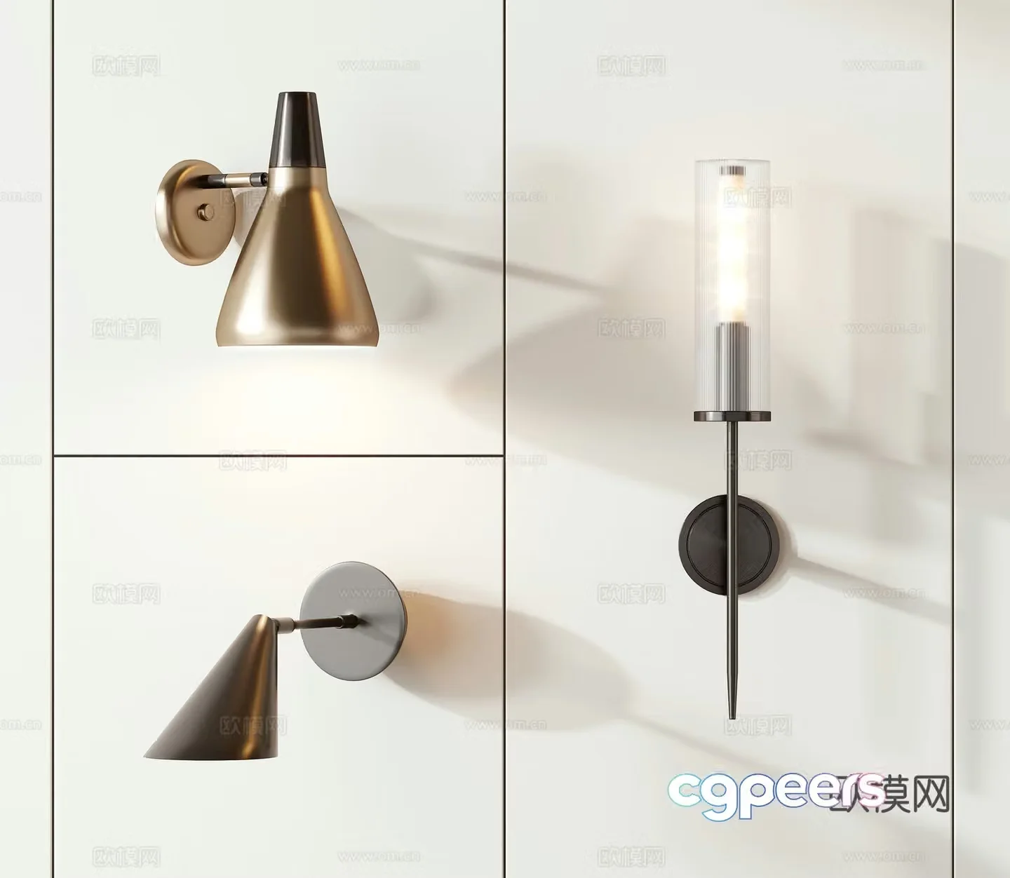 Modern wall lamp 3d model