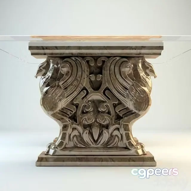 3ds Max Free – Table in the Gothic style