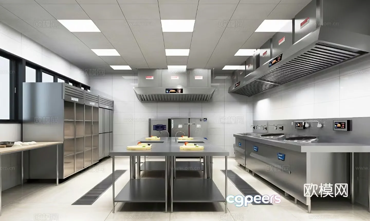 Modern kitchen 3d model