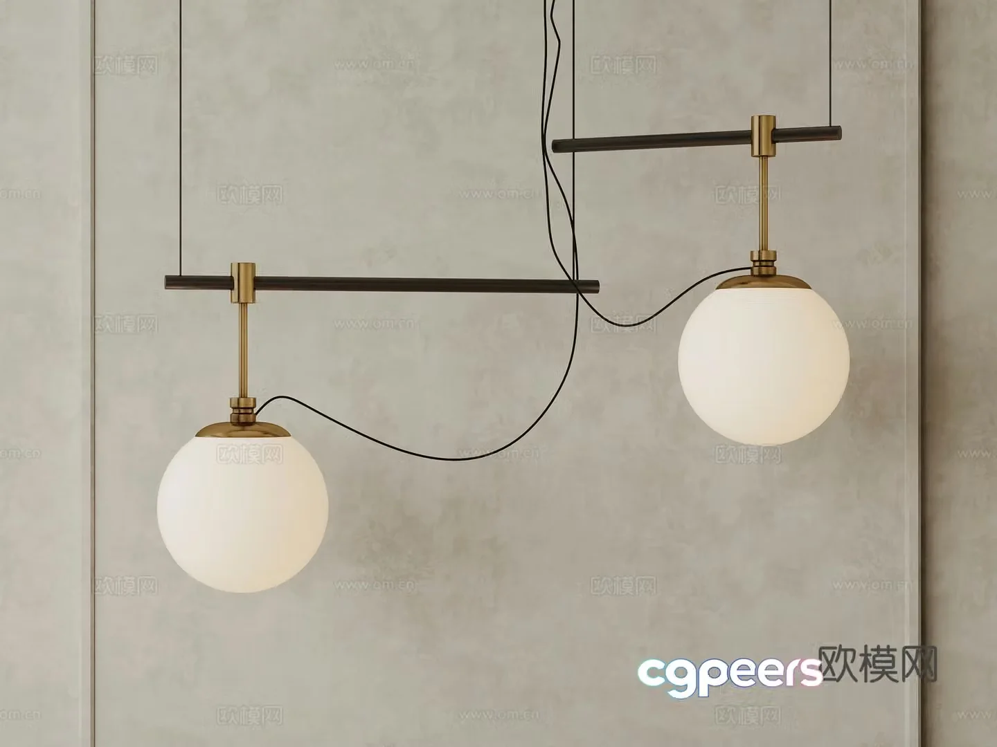 Wabi-sabi chandelier art chandelier 3d model