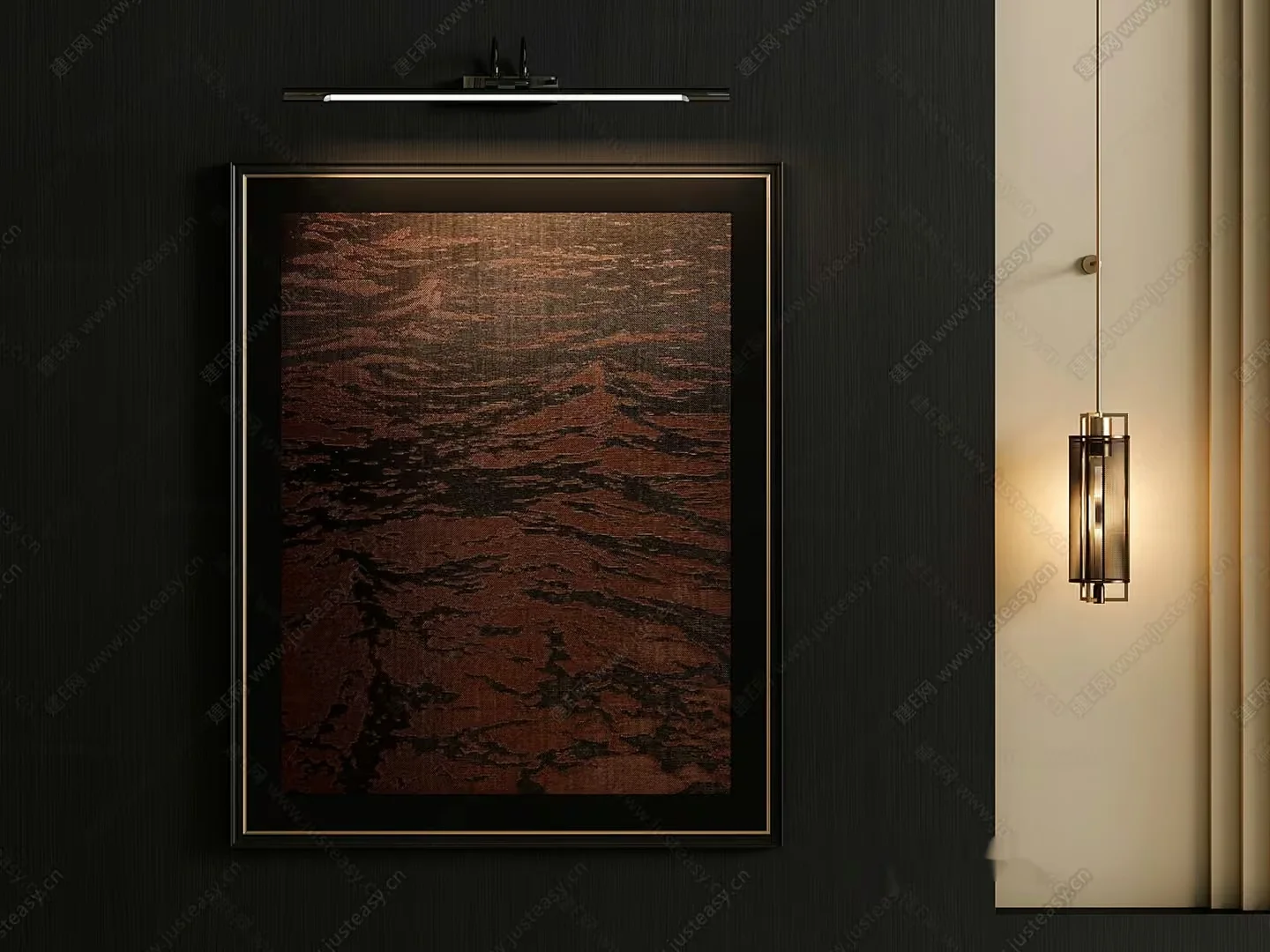Modern Light Fixture 3D Model – 9714 – VRAY Render