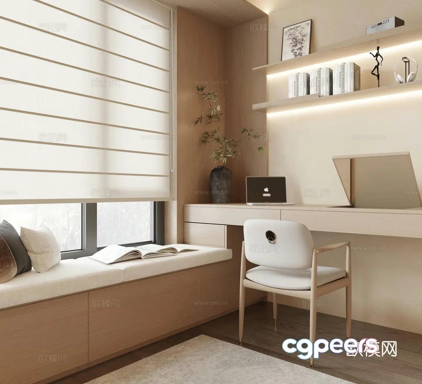 New Chinese bay window 3D model