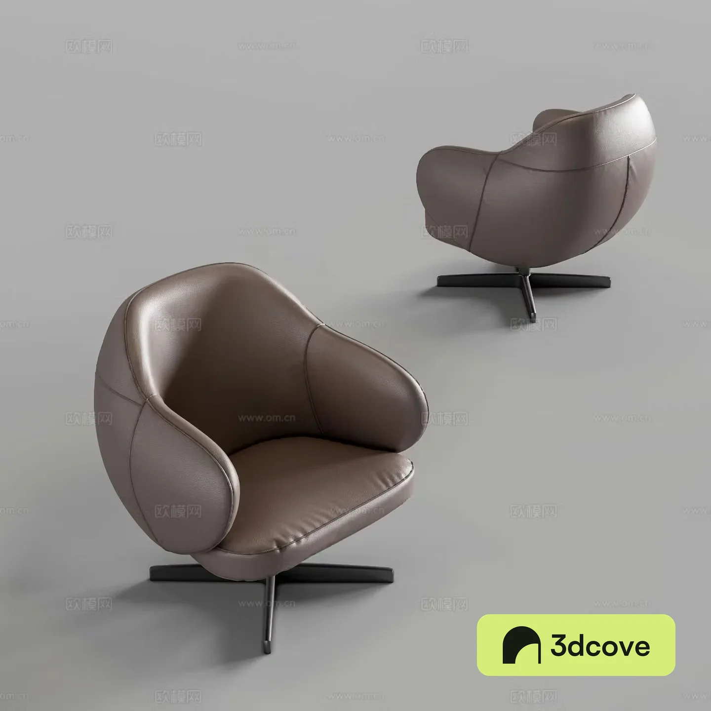 Leather chair lounge chair