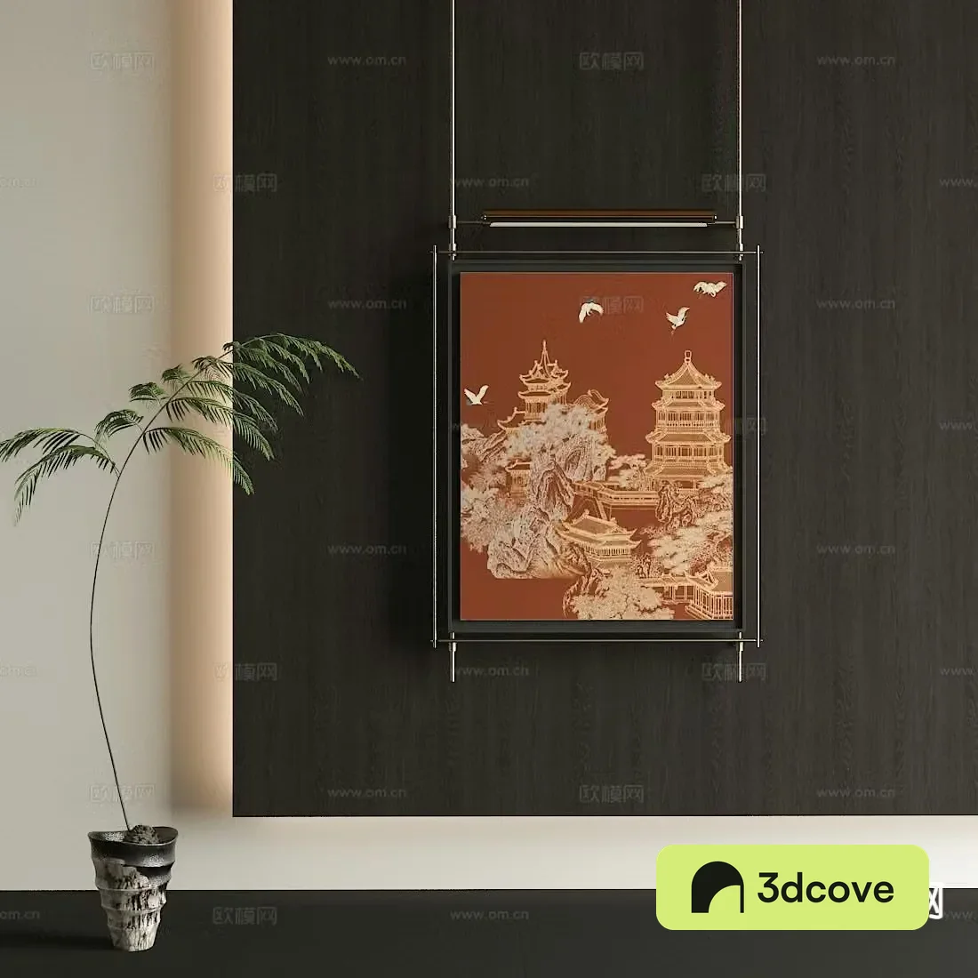 New Chinese style decorative painting architectural painting hanging painting