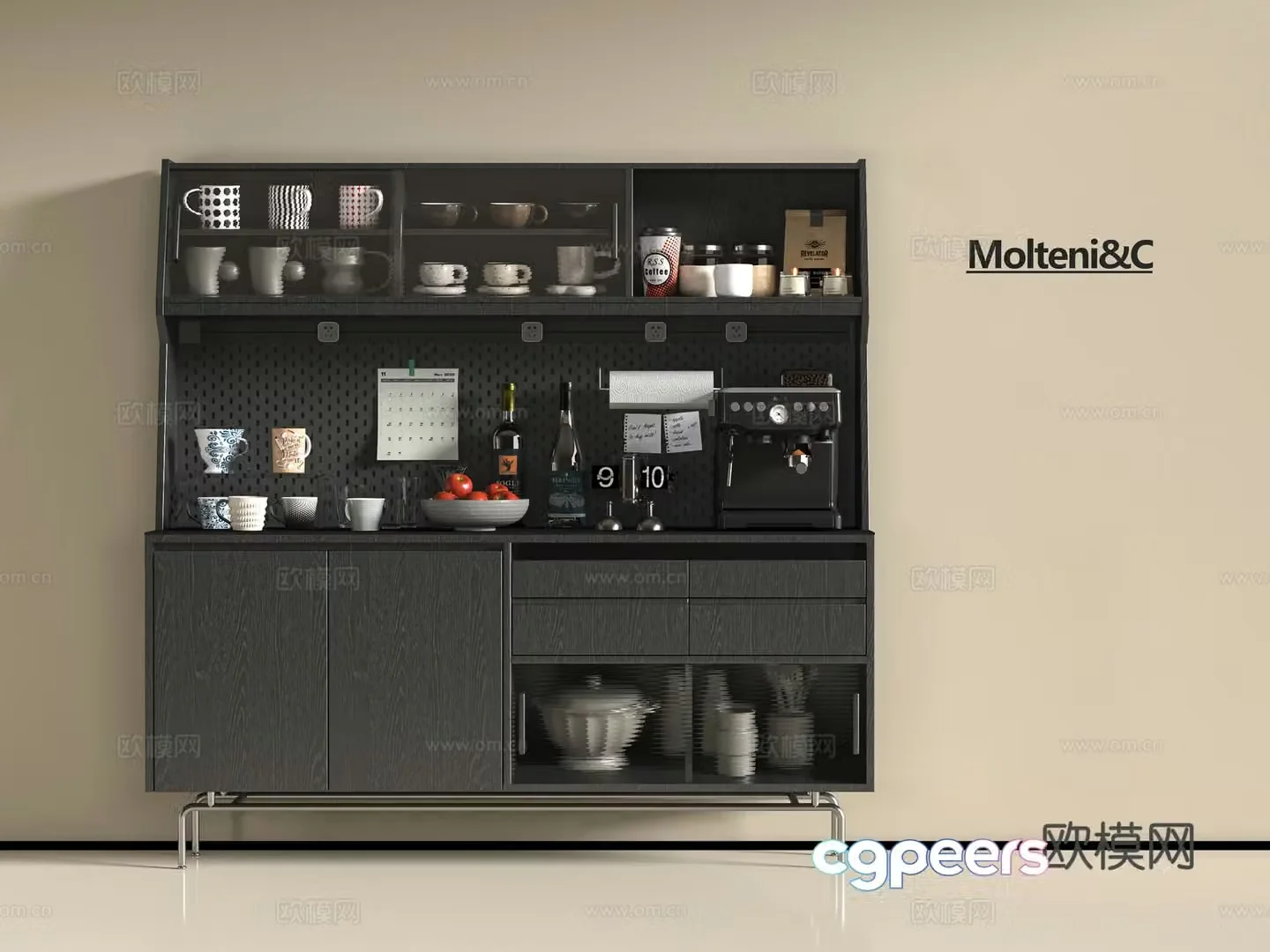 Modern sideboard 3D model