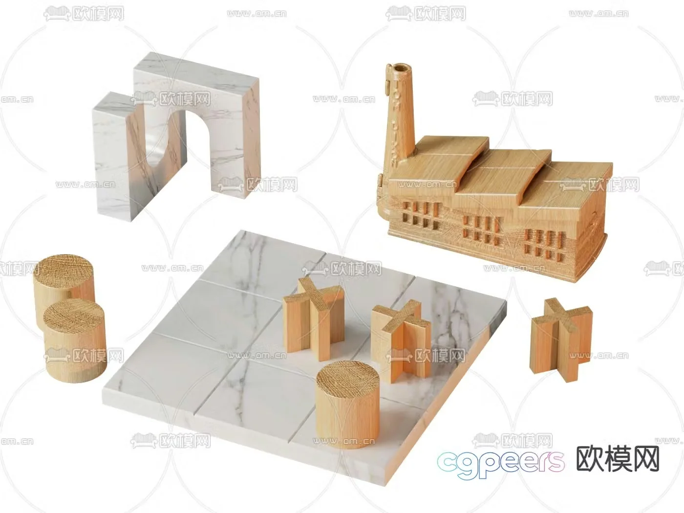 Building block toys 3d model