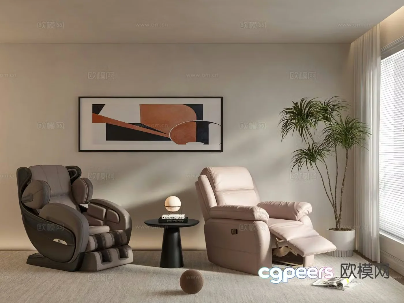 Massage chair 3d model