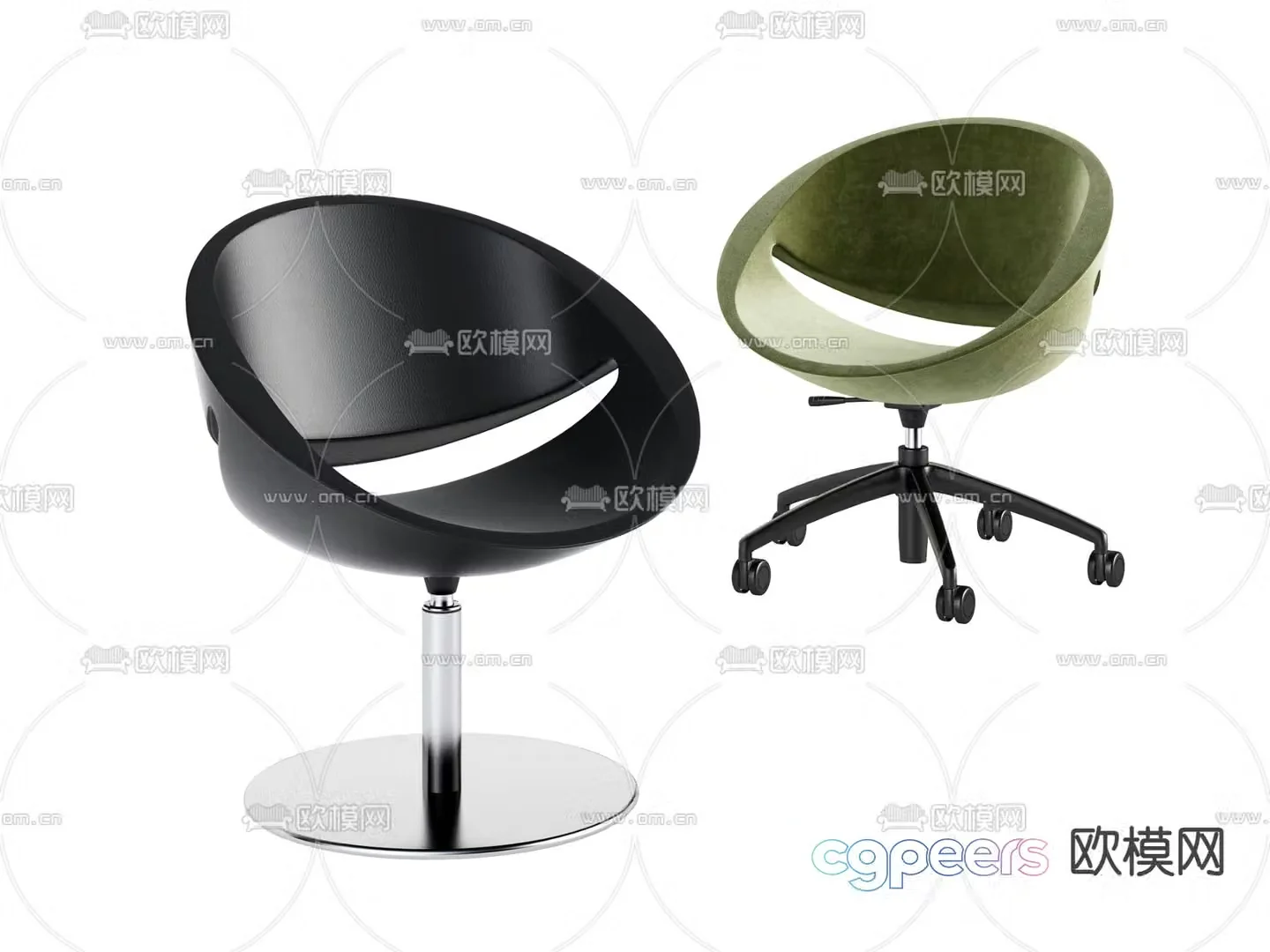 Office chair conference chair staff chair 3d model