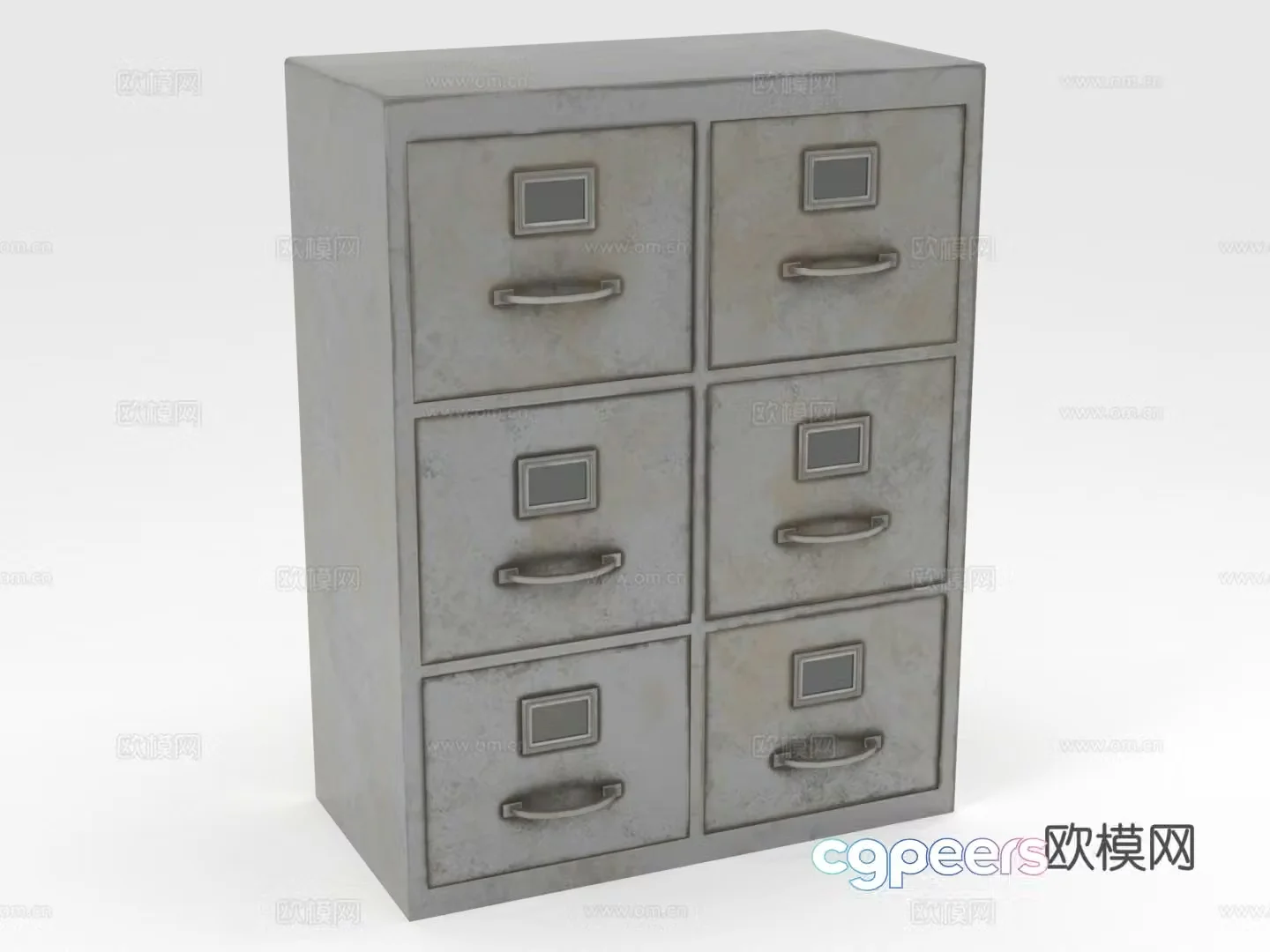 File cabinet chest of drawers storage cabinet low cabinet 3d model