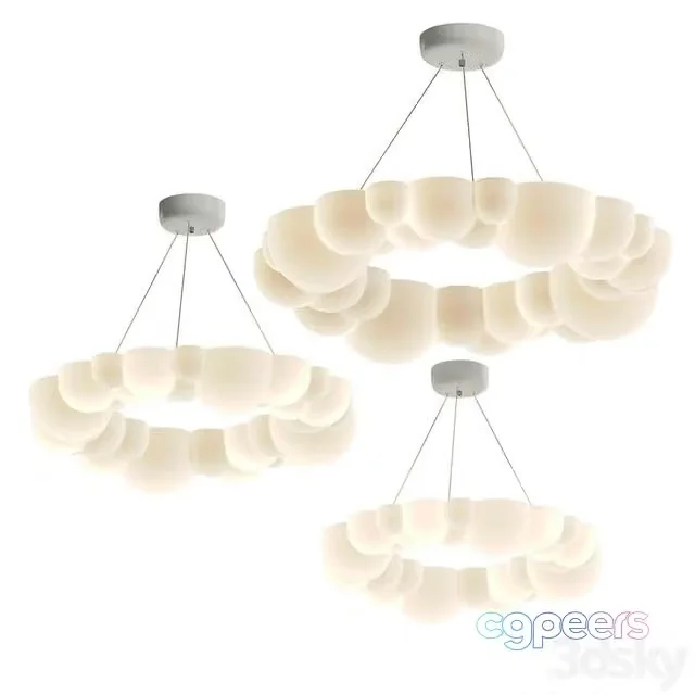 3ds Max Free – Bubble chandelier ODDLY Lampatron