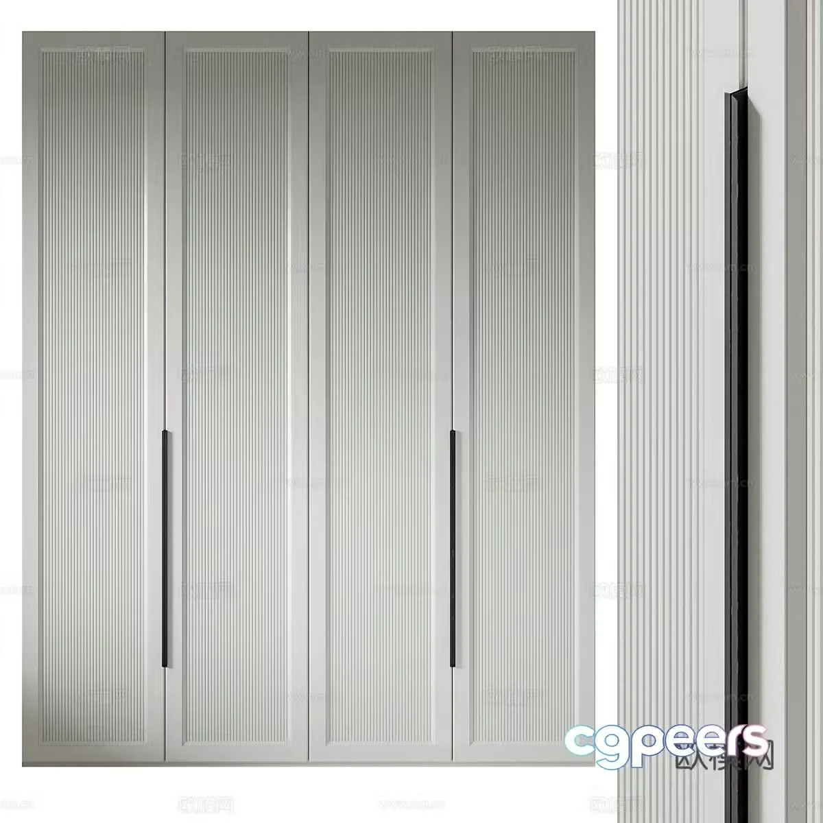 Modern minimalist wardrobe 3d model
