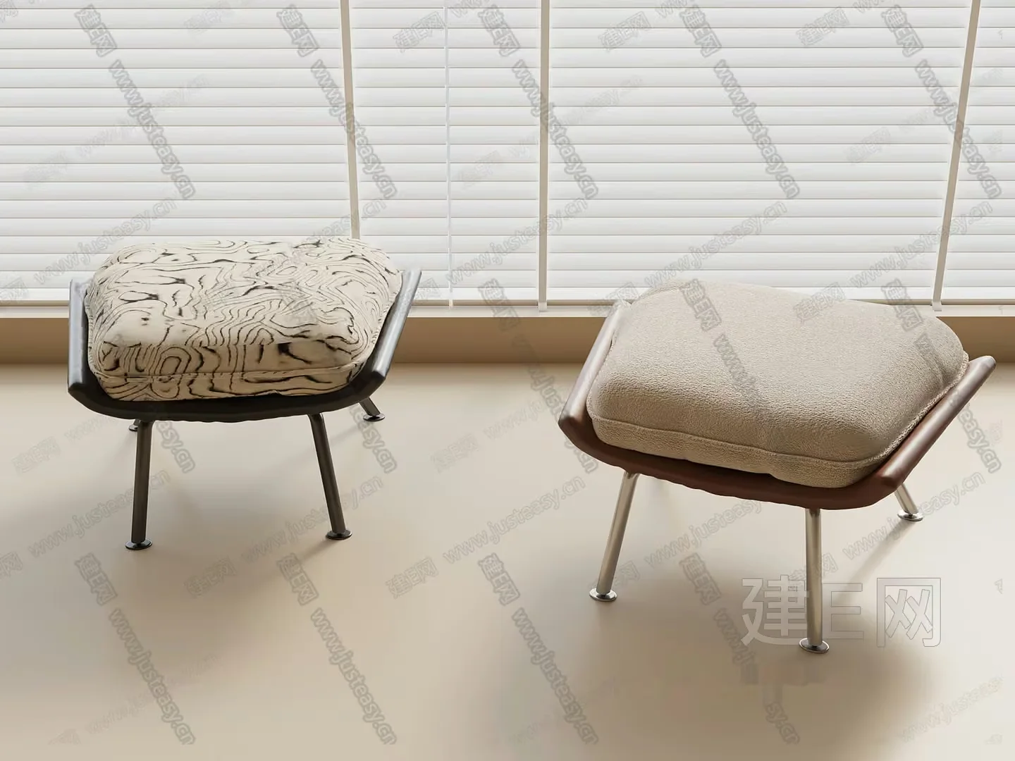 Modern Window Seats 3D Model – 1006 – VRAY Render