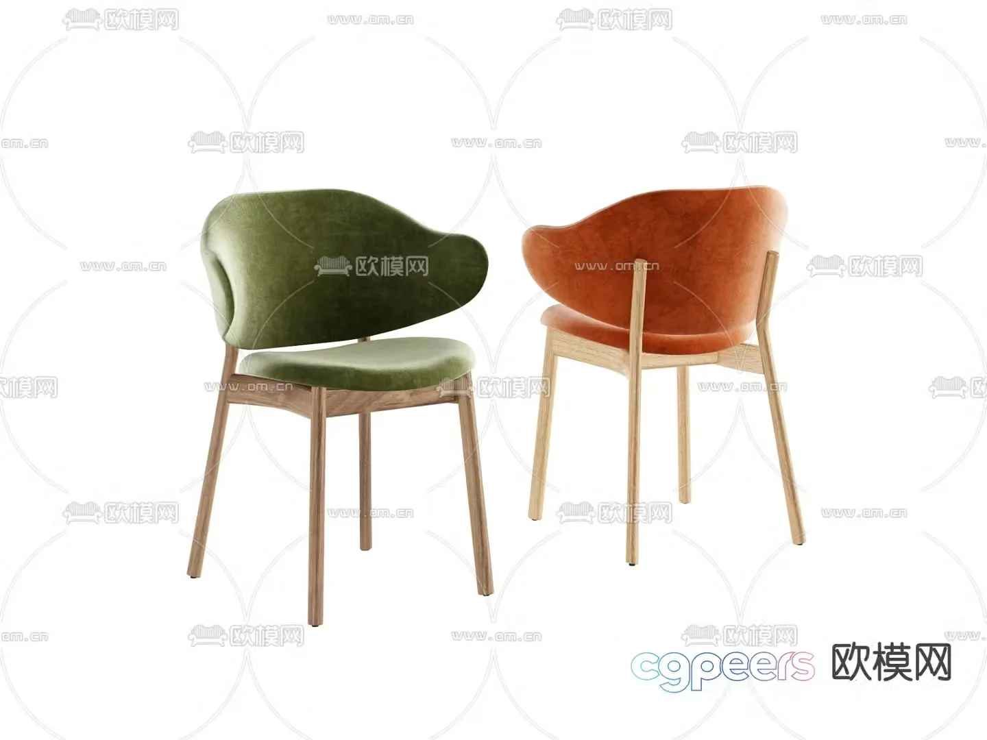 Modern chair Dining chair 3d model