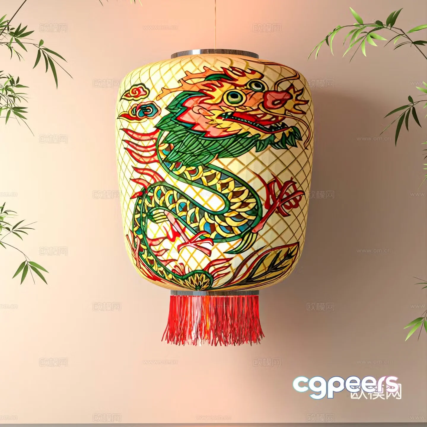 New Chinese lantern 3D model