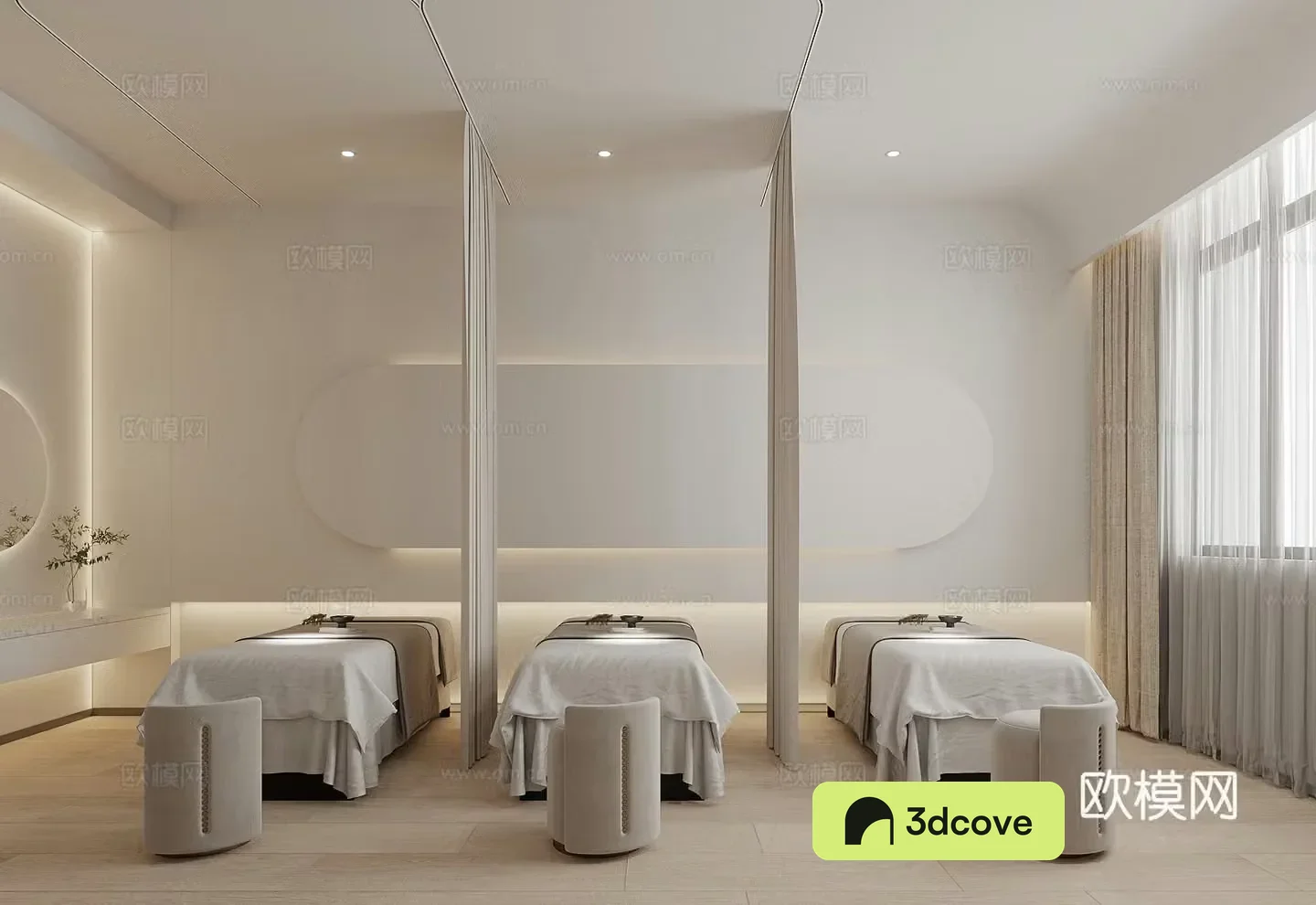 Modern beauty salon private room