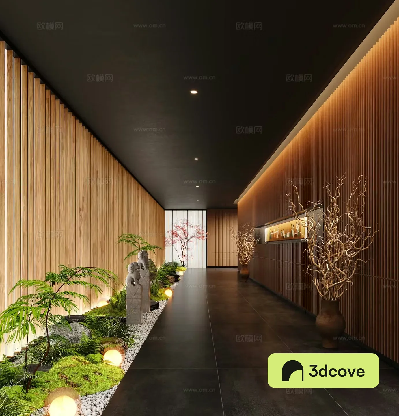 Modern aisle Interior Landscape Aisle Landscape