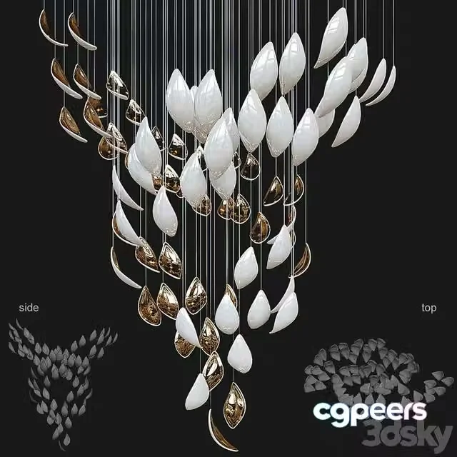 3ds Max Free – Chandelier Light Vargov