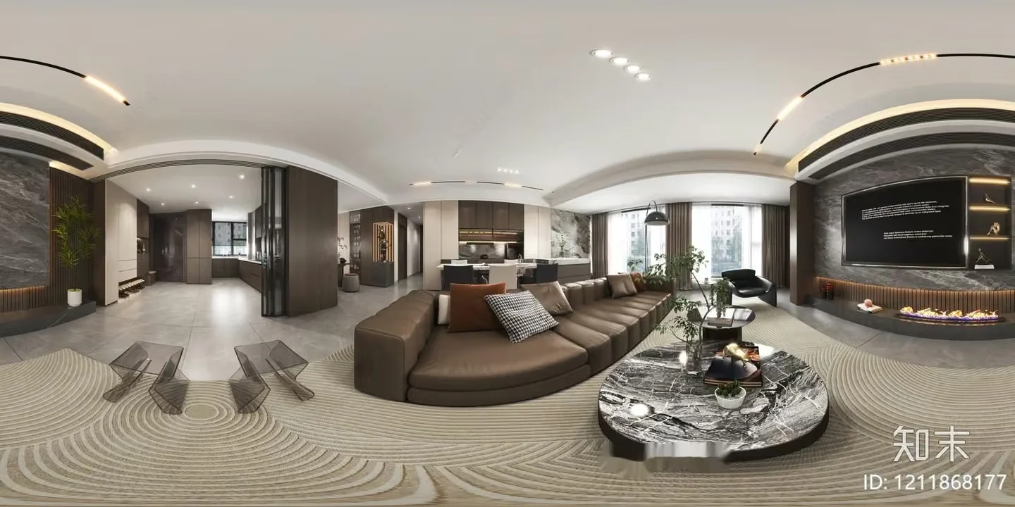 Modern Living Room 3D Model – 20999 – VRAY Render