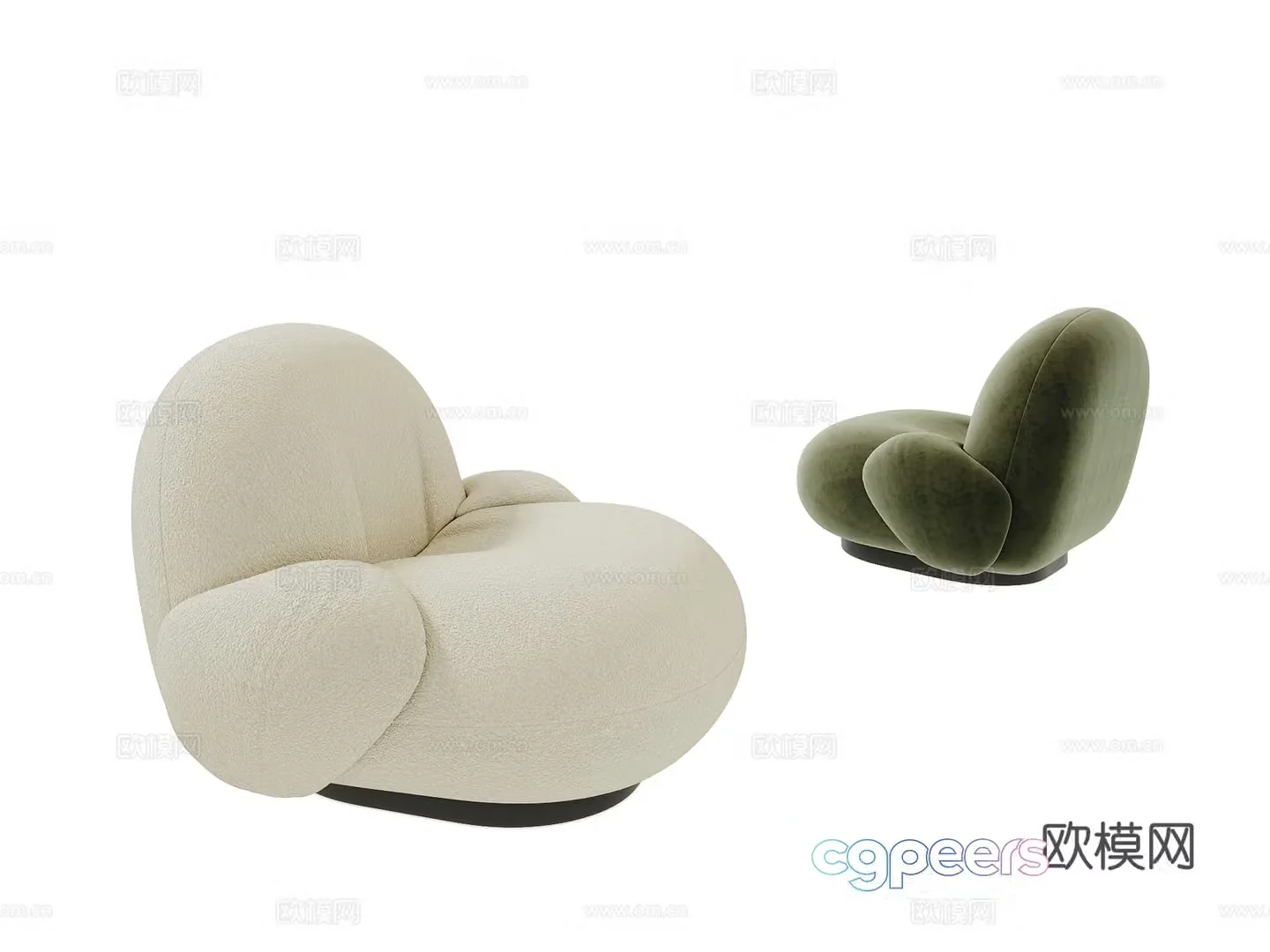 Single sofa leisure sofa 3d model