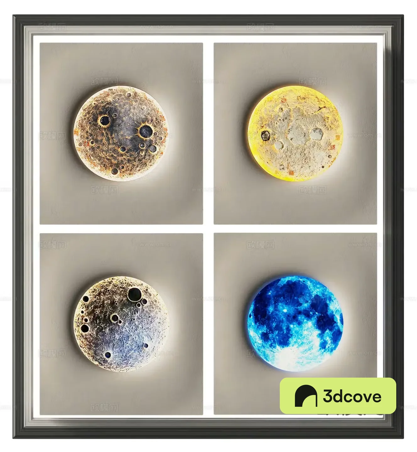 Modern three-dimensional hanging painting decorative painting