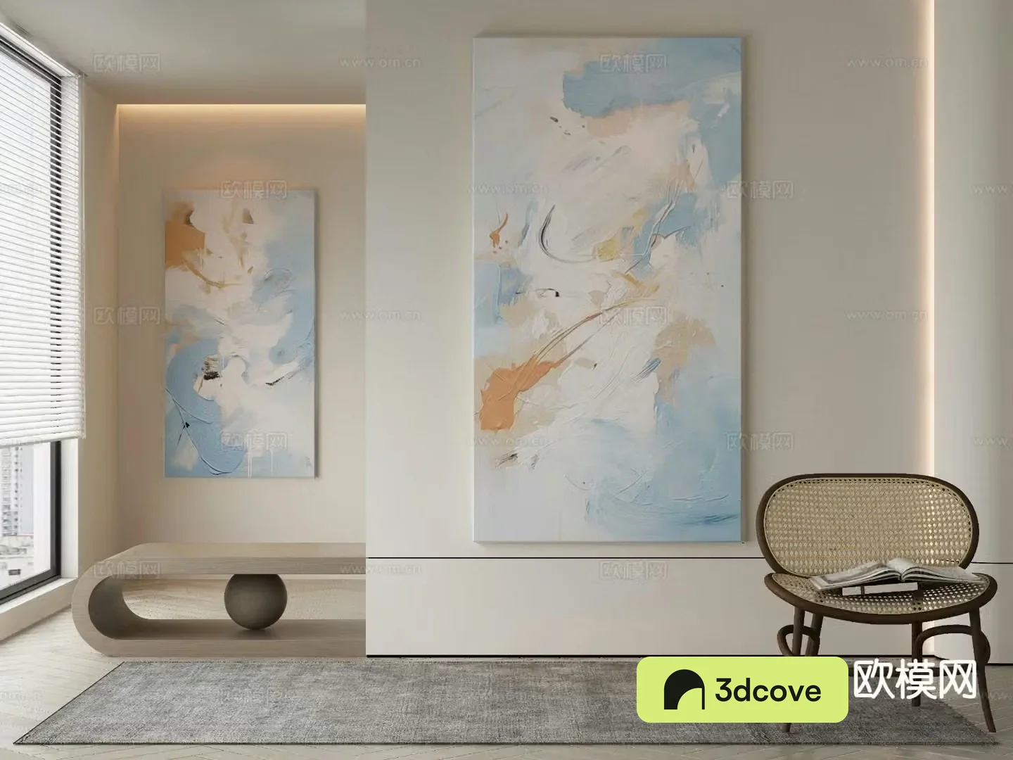 Wabi-sabi art painting texture painting decorative painting