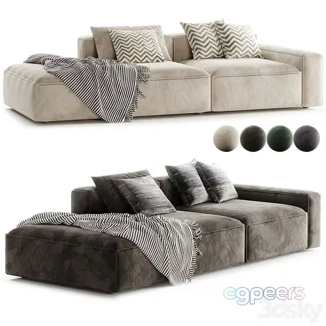 3ds Max Free – Jonathan Side Chaise Sofa